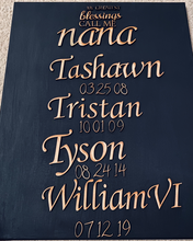 Load image into Gallery viewer, Hand painted canvas with wooden letters