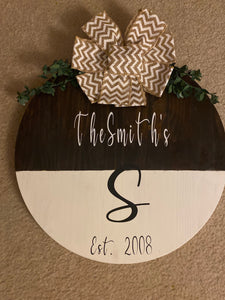 Personalized Farmhouse wood signs