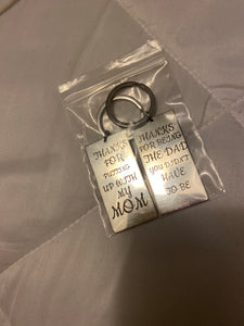 Engraved key chain