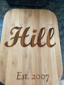 Personalized Engraved Cutting Boards