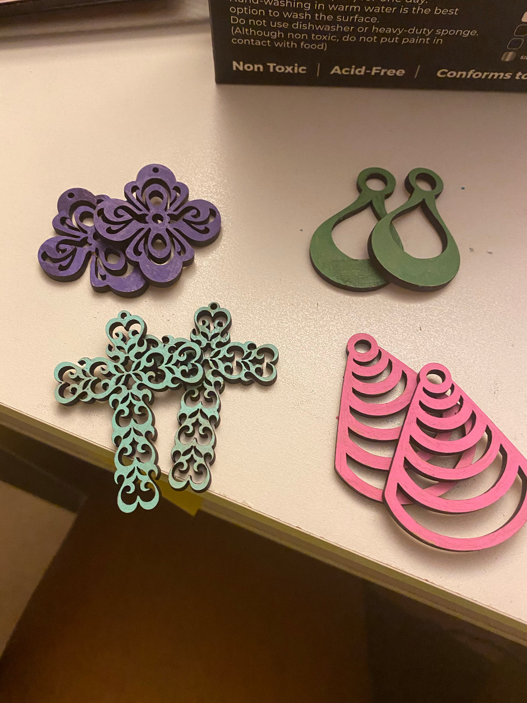 Wooden earrings