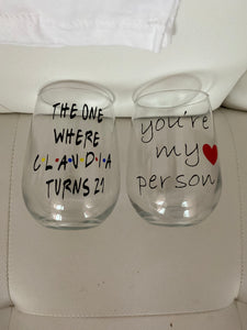 Personalized Wine Glass