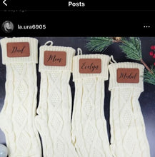 Load image into Gallery viewer, Engraved Christmas stockings
