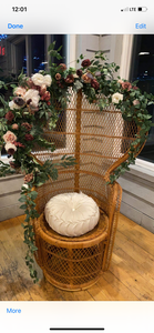 New ! Peacock wicker chair rental